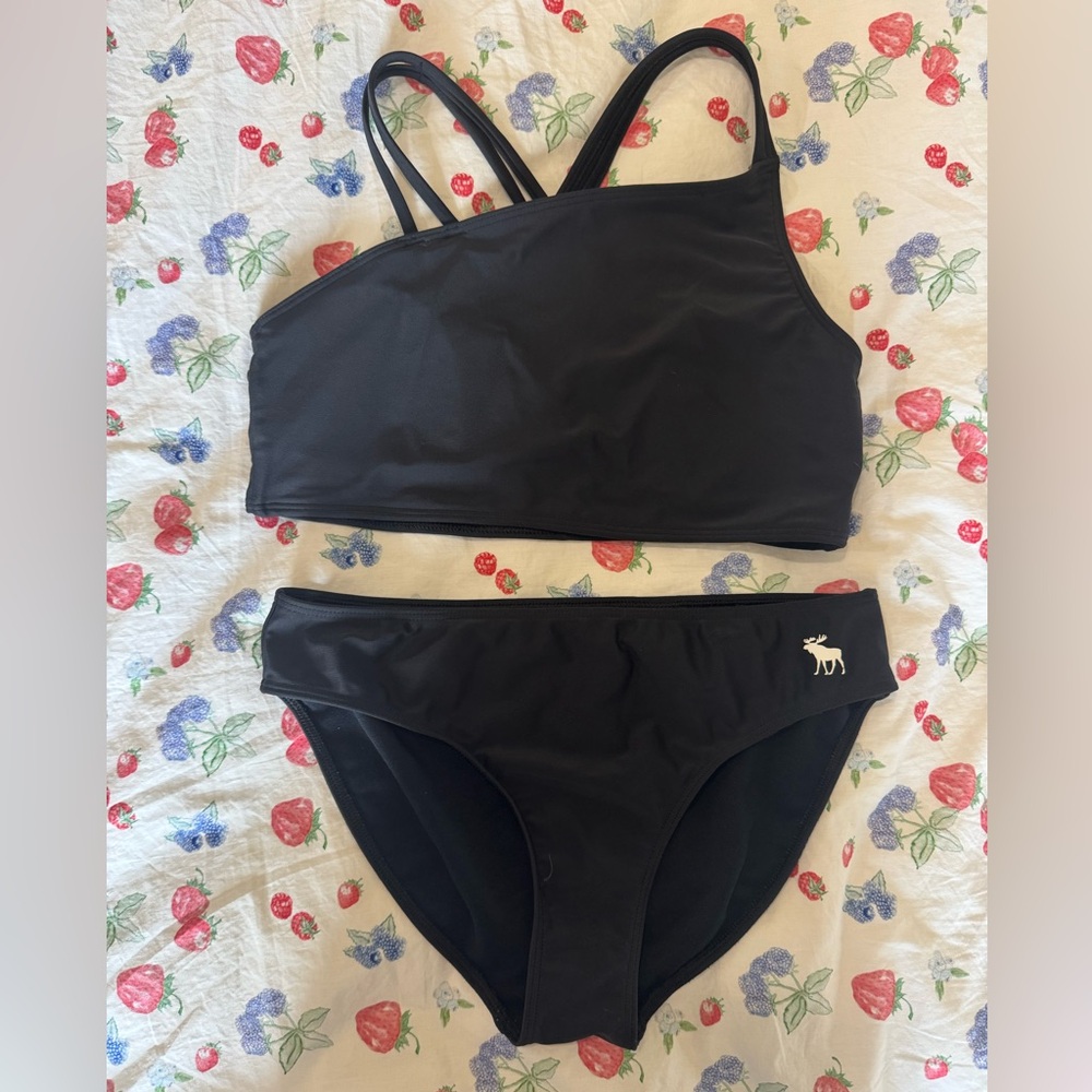 Abercrombie Kids Black Crossover Bikini